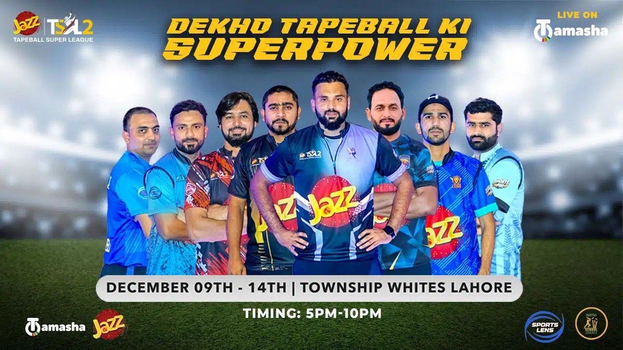 Jazz Tape Ball Super League (TSL) 2 Launches in Lahore Live Streaming and Accessibility